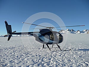 Helicopter on Mt Cook