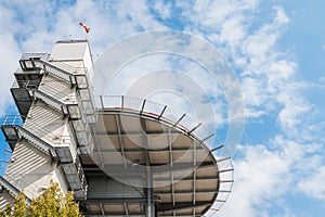 Helicopter platform at a hospital