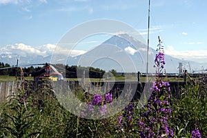 Helicopter platform on Kamchatka