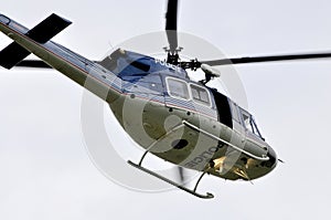 Helicopter police patrol