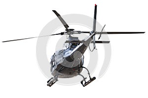 Helicopter rear side isolated photo