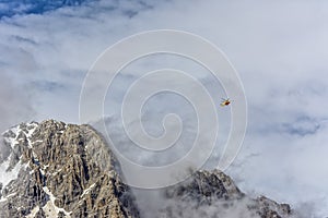 Helicopter Rescue on the Mountain