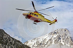 Helicopter Rescue on the Mountain photo