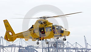 Helicopter for rescue operations and roughneck transportation