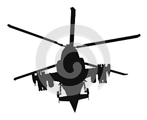 Helicopter silhouette