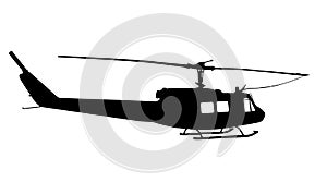 Helicopter silhouette vector