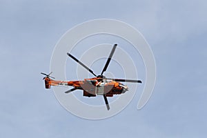 Helicopter of the Spanish Maritime Rescue Team Helimer 401