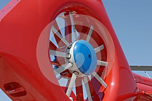 Helicopter tail rotor photo