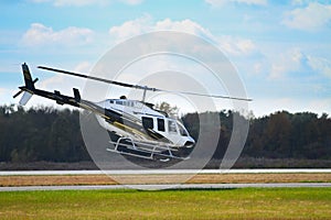 Helicopter take off