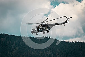 Helicopter used in Ukraine during airshow airpower in austria 2022