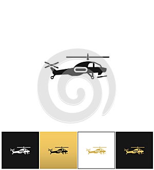 Helicopter vector icon