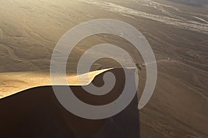 Helicopter view of desert, Namibia