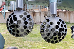 Helicopter wing rocket launchers