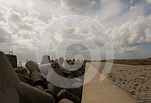 Heligoland wavebreaker