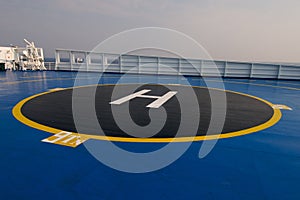 Helipad area on ship