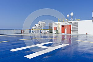 Helipad on the deck