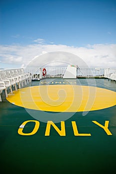 Helipad on a ferry