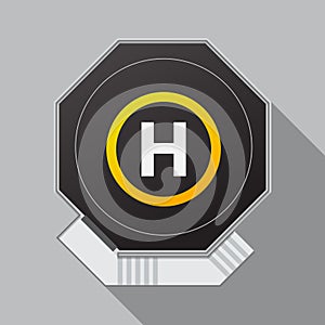 Helipad icon.