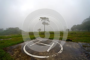 Helipad Landing helicopter