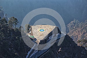 Helipad Landing Station at mountains