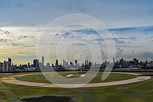 helipad on the rooftop