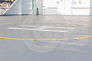 Helipad on Ship Deck