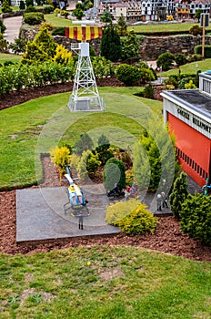 Heliport at Babbacombe model Village