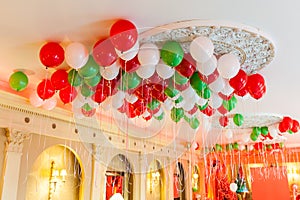 Helium Balloons on Ceiling photo