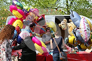 Helium balloon toys for children, Baarn, Netherlands