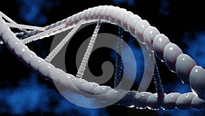 Helix human DNA structure. Science and Technology concept.3d rendering