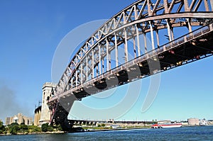 Hell gate bridge in Astoria photo