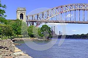 The Hell Gate Bridge (East River Arch Bridge) in New York City