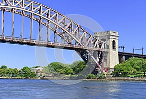 The Hell Gate Bridge (East River Arch Bridge) in New York City