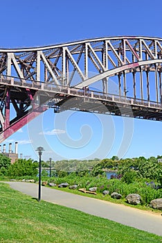 The Hell Gate Bridge (East River Arch Bridge) in New York City