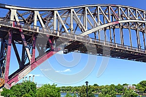 The Hell Gate Bridge (East River Arch Bridge) in New York City