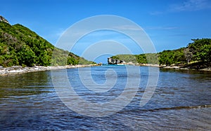 Hell`s Gate, Porte d`Enfer, north coast, Grande-Terre, Guadeloupe, Caribbean