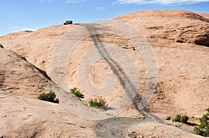 Hells Revenge at Moab Utah photo