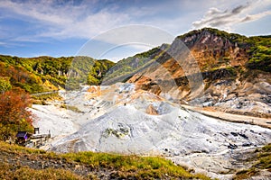 Hell Valley of Hokkaido Japan