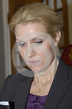 Helle Thorning -Schmidt at christiansborg