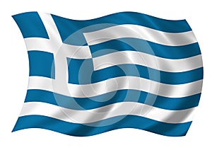 Hellenic Republic (Greece) Flag