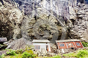 The Helleren houses in Jossingfjord, Norway