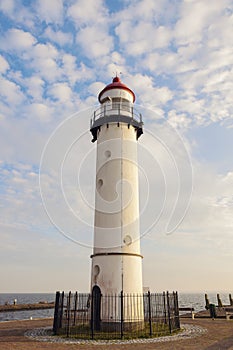 Hellevoetsluis Lighthouse in Netherlands