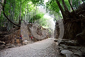 Hellfire Pass at Kanchanaburi, Thailand