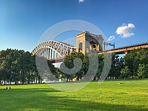 Hellgate Bridge in Astoria Park, NYC