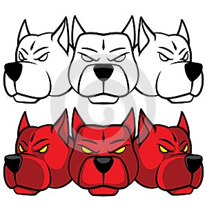 Hellhound Head Vector graphic