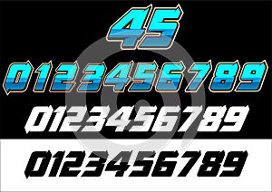 Racing number hell photo