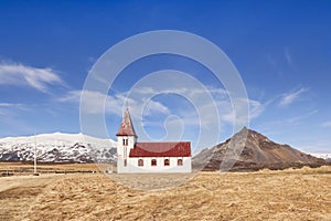 Hellnar Church Iceland photo