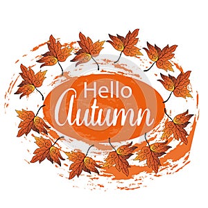 Hello Autumn Card.