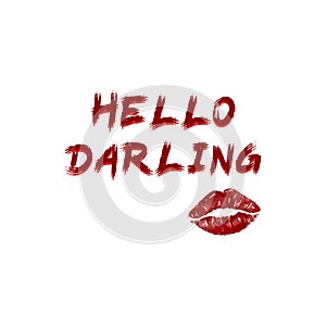 Hello darling poster