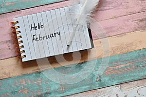 hello february background